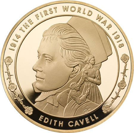 UK-2015-WWI-cavell-gold