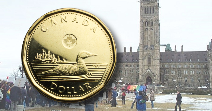 Canadian Loonie $1 Metal Coin Mech