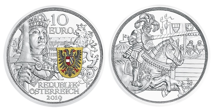 Austria-2019-Knights-tale-Maximilian-I-€10-proof-pair-header